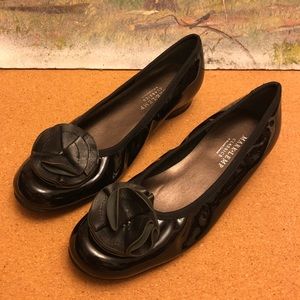 ❗️MAKE OFFER❗️Black ballet flats w/ flower on toe